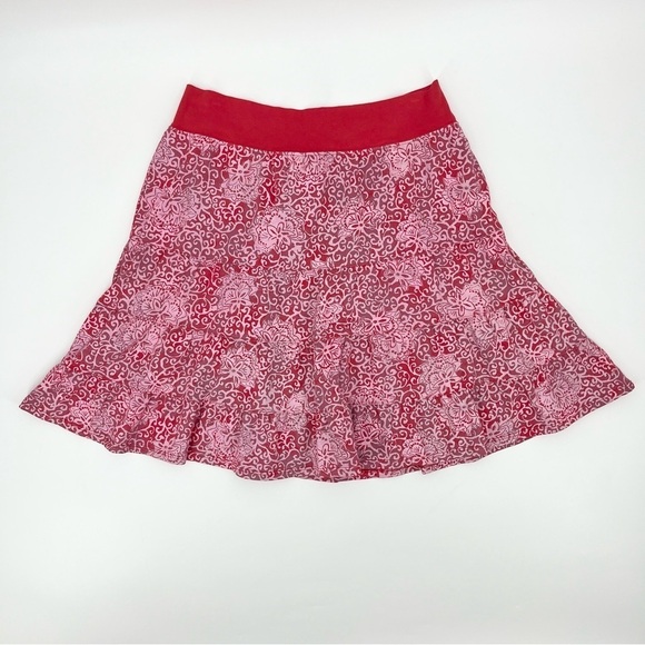 Fresh Produce Floral Tiered Cotton Flare Skirt XL - Picture 2 of 7